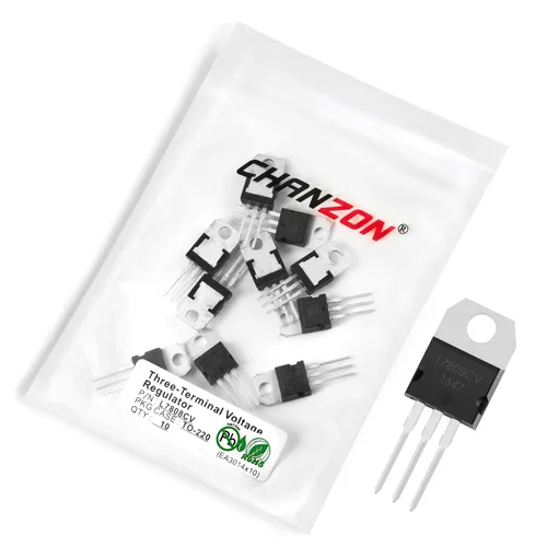 Miniatura 37 de Chanzon TL431 TO-92 Regulador de voltaje ajustable positivo IC, regulador positivo de tres terminales para administración de energía