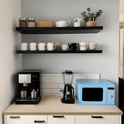 Miniatura 6 de Kaboon Mesa de 36 x 24 pulgadas, escritorio sólido de una pieza para escritorio de pie sentado, escritorios dobles, escritorio en L, bricolaje, Roble