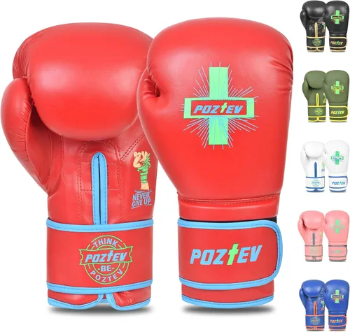 Miniatura 11 de Guantes de boxeo para hombres y mujeres, guantes de entrenamiento profesionales para sparring, entrenamiento de bolsa pesada, guantes de enfoque