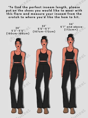 Miniatura 3 de Sunzel Leggings acampanados para mujer con bolsillos, pantalones de yoga cruzados con control de abdomen, cintura alta y pierna ancha