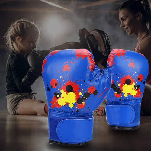 Miniatura 6 de Guantes de boxeo para niños de 0 a 6 meses y 1 2 años, color azul