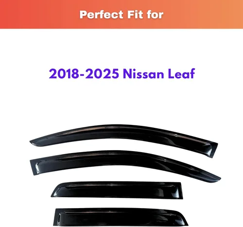 Miniatura 668 de KPY Visor de ventana compatible con Kia Soul 2009-2013, Protector contra lluvia de 4 unidades, deflectores de ventilación de ventana lateral