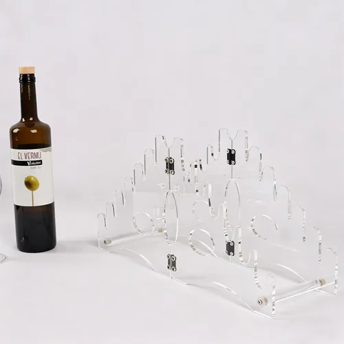 Miniatura 2 de WANLIAN Soporte para cuchillos (acrílico transparente), organizador de 12 ranuras y soporte de exhibición para cuchillos de bolsillo, sable, ideal