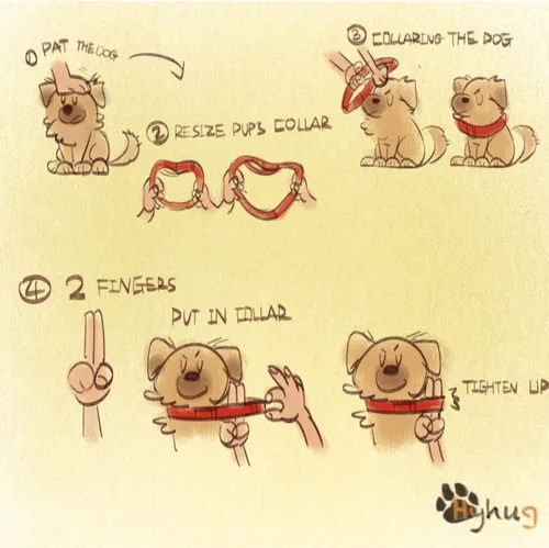 Miniatura 2 de Collar Hyhug Pets de nailon resistente, cómodo y seguro, para entrenamiento profesional, martingala, uso diario, para caminar, antiescape, para Azul
