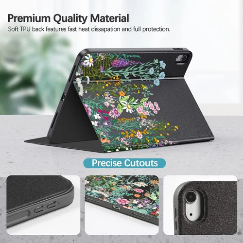 Miniatura 4 de Funda para iPad de 10ª generación 2022 iPad de 10.9 pulgadas, visión multiángulo y encendido automático/apagado automático, funda protectora de piel