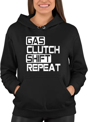 Miniatura 5 de Go All Out Sudadera con capucha Gas Clutch Shift Repeat para hombre y mujer