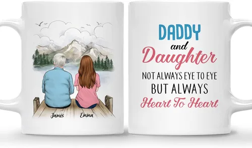 Miniatura 14 de Gossby Taza personalizada para padre - Regalos para padre, regalos para padre, mejores tazas de café para padre, taza personalizada para papá. Padre