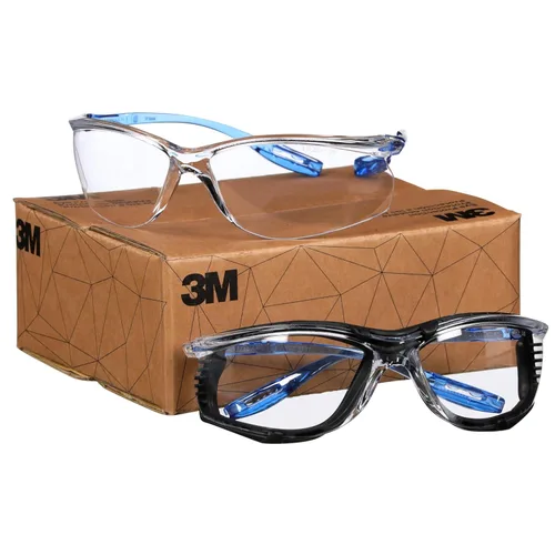 3M Gafas de Seguridad, Virtua CCS y Virtua Sport CCS Paquete de 2, Anti-empañamiento, Anti-rayones, Lente Transparente, ANSI Z87, Sistema de Control