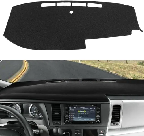 Miniatura 11 de Alfombrilla para salpicadero a medida para Toyota Sienna 2004-2010, protector de tablero de acolchado de alfombra (04-10 Beige) F99 36-38 Beige