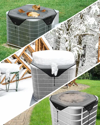 Miniatura 6 de Cubiertas de aire acondicionado para unidades exteriores, cubierta central de CA de 28 x 28 pulgadas, cubierta de malla universal superior