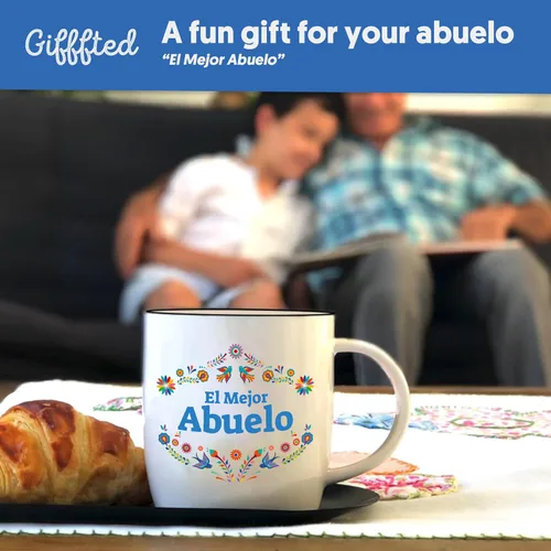 Miniatura 7 de Triple Gifffted Regalos para Abuelos, Las Mejores Tazas de Café de Abuela y Abuelo en Español, Mejor Abuela y Abuelo Latino, Regalo para Día