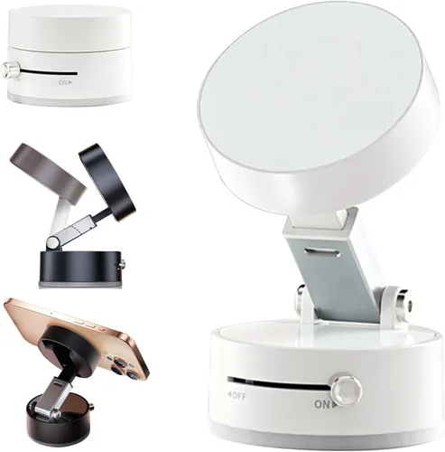 Soporte magnético de succión para teléfono, compatible universal, plegable y retráctil de doble cara soporte magnético para teléfonos inteligentes
