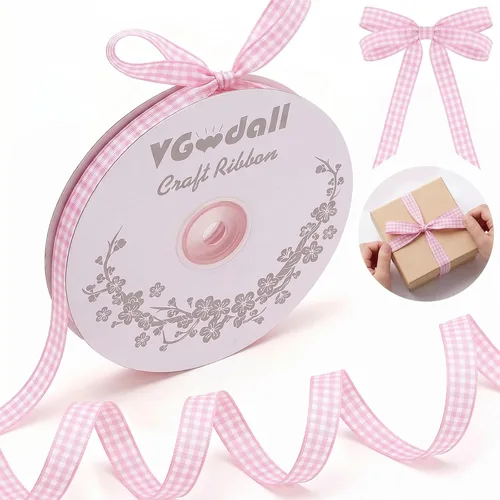 Miniatura 9 de VGoodall Cinta de Gingham Gris Oscuro, 3/8 x 50 yardas, Cinta de Picnic para Manualidades, Cintas Gris Oscuro para Accesorios de Cabello, Artesanías