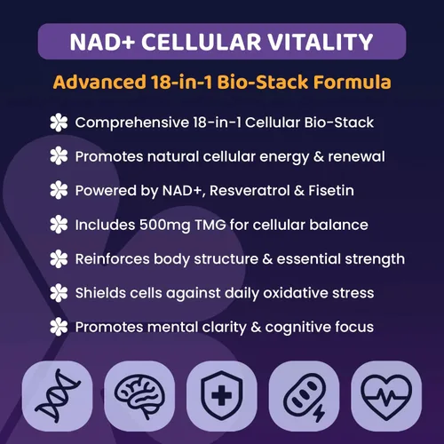 Miniatura 2 de NAD 3000mg + Gomitas complejas de resveratrol, 500 mg de TMG, (45 días), quercetina, curcumina, berberina y antioxidantes Fórmula avanzada a base
