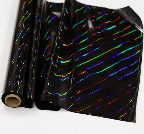 Miniatura 5 de CMFYHM Rollo de envoltura de celofán iridiscente negro I 86 cm de ancho X 15 m de largo I Celofán colorido perfecto para canastas, regalos