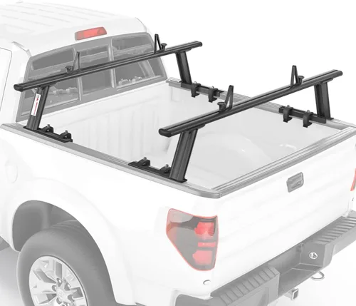 Miniatura 9 de Modelo APX2502-BLK - Escalera de aluminio para camioneta de perfil bajo con topes de carga