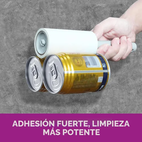 Miniatura 4 de Rodillos de pelusa para pelo de mascotas extra pegajosos, juego de mega valor de 555 hojas, rodillo de pelusa con 5 asas mejoradas, 5 rodillos