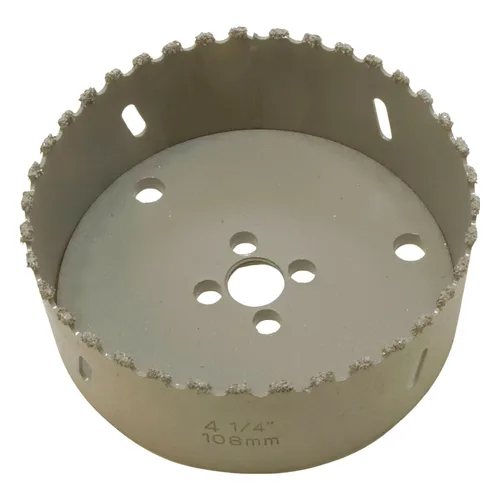 Miniatura 78 de Sierra de agujero HSS con mandril piloto de 2 piezas de alta velocidad para perforar madera y acero, broca de 1/4" de diámetro y eje, broca piloto