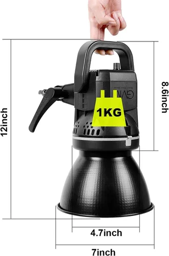 Miniatura 7 de GVM Great Video Maker Luz de video LED portátil de 80 W, luz blanca de 5600 K, luz de video equilibrada de luz diurna CRI 97+ iluminación continua