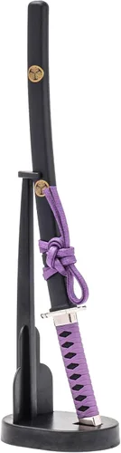 Miniatura 13 de Wablade Abrecartas Katana con soporte de 8.27 pulgadas, abrelatas de correo samurái japonés, fabricado en Seki Japón, decoración de escritorio mini