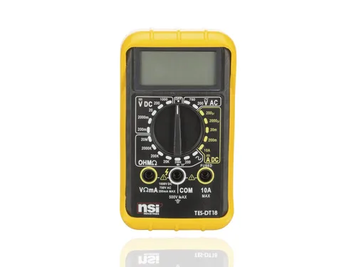 Miniatura 2 de NSi Industries TES-DT18 Multitester digital, 6 funciones, rango 20