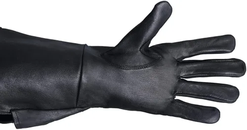 Miniatura 2 de Glamtron Guantes medievales renacentistas de piel de cordero pura guantes de guantelete para cosplay