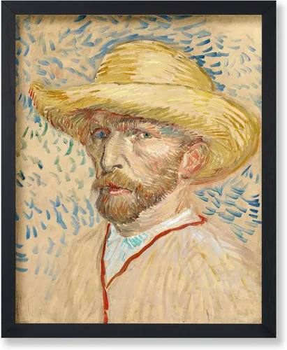 Miniatura 12 de Poster Master Póster clásico de Van Gogh, impresión impresionista vintage, regalo para artista, pintor, autorretrato, sombrero de paja, dibujo