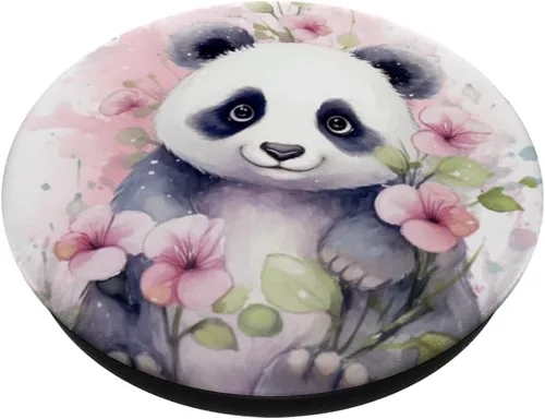 Miniatura 2 de cute panda watercolor PopSockets Standard PopGrip
