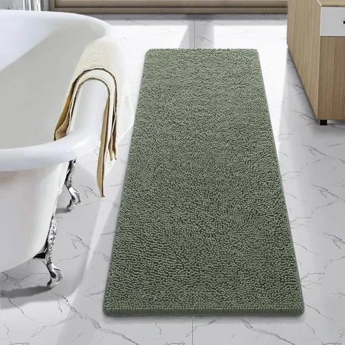 Miniatura 72 de LOCHAS Alfombra de Baño de Lujo Lanuda Tapete de Baño 24 x 17 Pulgadas, Alfombras de Baño Lavables Antideslizantes para Baño y Ducha, Alfombras