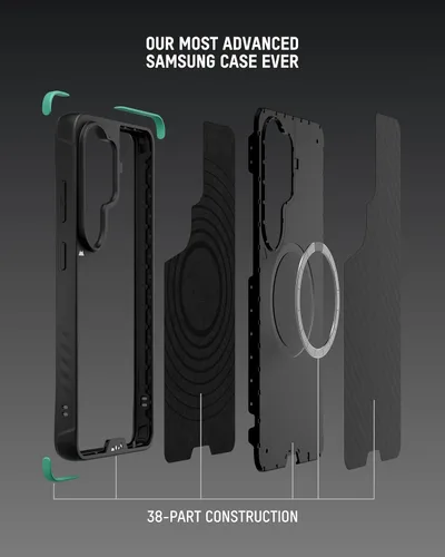 Miniatura 5 de Mous Funda protectora para Samsung Galaxy S26, compatible con MagSafe y Qi2, funda protectora ilimitada para Galaxy S26, a prueba de golpes, Fibra