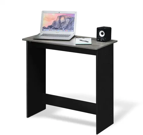 Miniatura 25 de Furinno Estante de escritorio clásico, gabinete de escritorio de 5 estantes, estante para libros, organizador de escritorio de 3 niveles