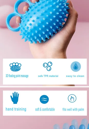 Miniatura 7 de Pelota de terapia de manos - Pelotas para apretar para fortalecer el agarre, aliviar el estrés, yoga y músicos