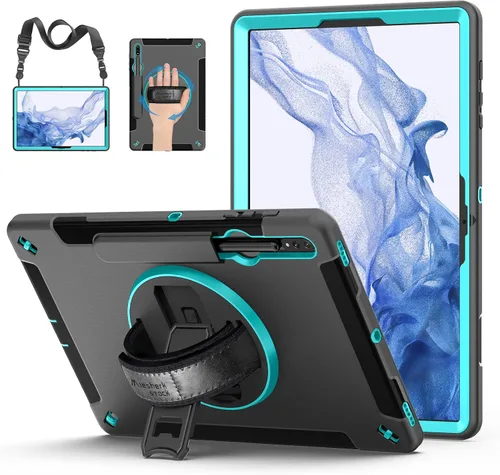 Miniatura 20 de Funda para Galaxy Tab S6 Lite de 10.4 pulgadas 2024/2022/2020: funda de TPU de grado militar a prueba de golpes con protector de pantalla - soporte
