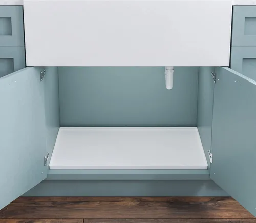 Miniatura 5 de BASIN - Tapete debajo del fregadero para baño - Las alfombrillas originales de silicona para debajo del fregadero para baño impermeables - Bandeja