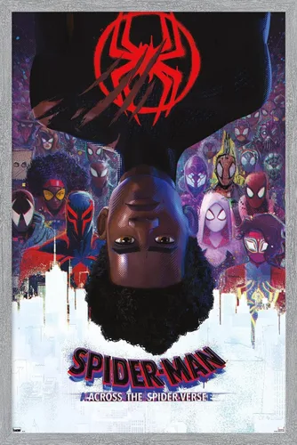 Miniatura 8 de Marvel Spider-Man: Across the Spider-Verse - Póster oficial de pared de una hoja, 34 pulgadas de largo x 22.4 pulgadas de ancho, versión enmarcada