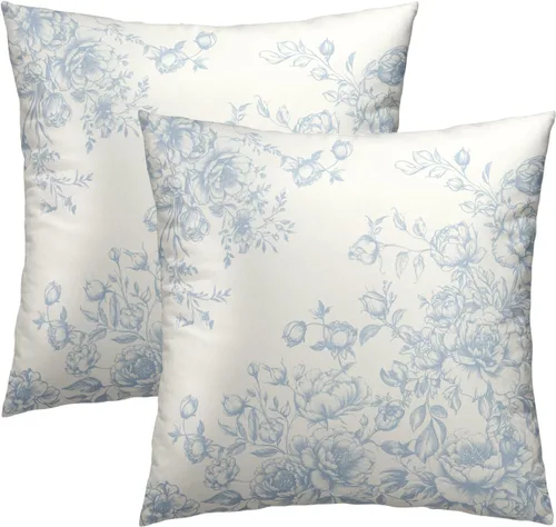 Miniatura 43 de Fundas de Almohada de Bosque de Pinos 22x22 Juego de 2, Fundas de Almohada Decorativas de Árboles de Abeto y Cedro Verde Nieve Beige de Invierno