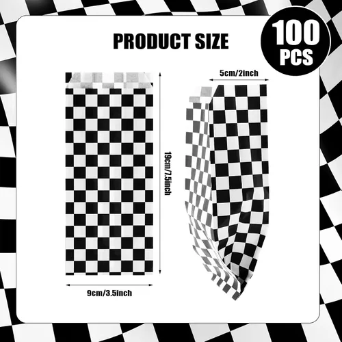 Miniatura 2 de 100 bolsas de papel para palomitas de maíz, para porciones individuales, pequeñas bolsas de palomitas de maíz desechables para fiestas, aperitivos