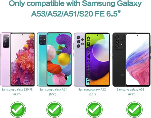 Miniatura 2 de [Paquete de 2] para Samsung Galaxy S20 FE / A53 / A52 / A51 Protector de pantalla de privacidad de vidrio templado antiespía