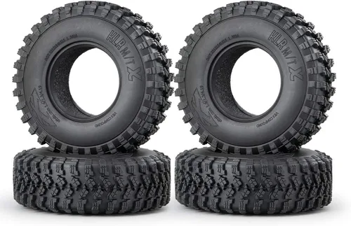 RCLIONS 4 neumáticos de goma de 1.9 pulgadas con inserto de espuma para Axial SCX10, TRX4, SCX10-II, SCX10-III D90 D110 Redcat Gen7 Gen8 1/10 RC