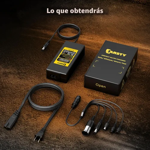 Miniatura 6 de Carsty Cargador Hoverboard de 42 V con certificación UL Carga rápida de 1.5 A para scooters eléctricos
