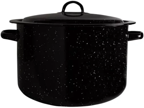Miniatura 7 de Millvado Olla de Caldo de Granito de 5 Cuartos, Olla de Sopa Antiadherente con Tapa, Utensilios de Cocina de Esmalte Moteado, Olla de Caldo Grande