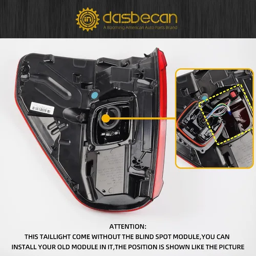 Miniatura 6 de Dasbecan Luz trasera lateral derecha del pasajero compatible con Ford F150 King Ranch 2021 2022 2023 Lariat Limited Platinum con ubicación