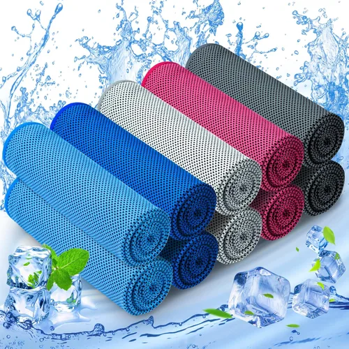 Miniatura 11 de MENOLY Paquete de 120 toallas refrescantes para el cuello, toalla de microfibra suave para entrenamiento, para deportes, gimnasio, yoga, campamento