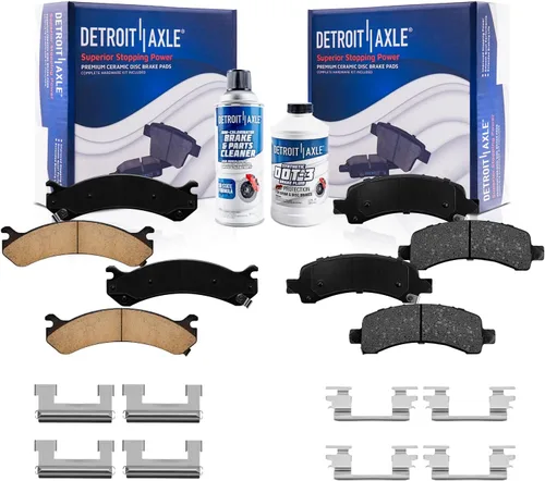 Miniatura 42 de Detroit Axle - Pinza de disco del lado del acompañante + pastillas de freno de cerámica de repuesto para Lexus HS250H Toyota RAV4 Prius V Scion xB