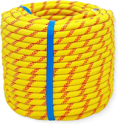 Cuerda de Aparejo para Arborista Cuerda de Toro (1/2 pulgada x 150 pies) Cuerda de Arborista Trenzada de Poliéster de 48 Hebras para Diversas