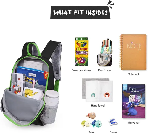 Miniatura 3 de MOUNTAINTOP Mochila infantil para niños y niñas, bolsa de jardín de infantes