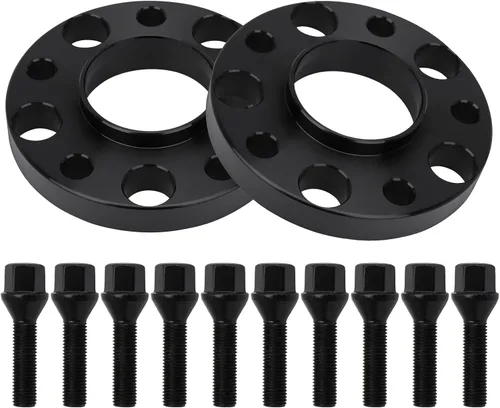 Miniatura 21 de IRONTEK Espaciadores de rueda de 4 x 4 pulgadas, espaciadores forjados de 1 pulgada con orificio de cubo de 2.598 in, pernos de 1/2 pulgadas x 20