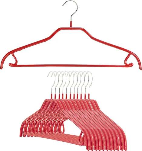 Miniatura 27 de MAWA by Reston Lloyd Silhouette Series - Percha antideslizante para ahorrar espacio con barra y gancho para pantalones y faldas, estilo 41/FRS, Negro