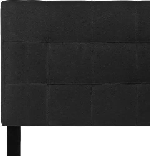 Miniatura 7 de Flash Furniture Bedford - Cabecera tapizada con puntada de caja y diseño capitoné, tamaño individual, en tela negra Negro