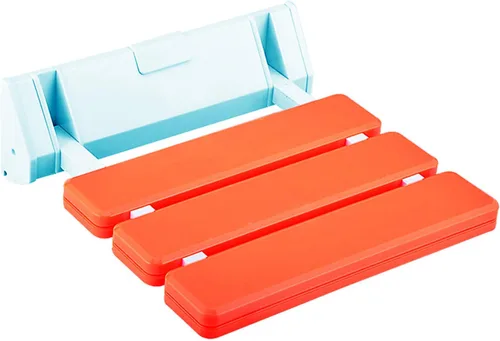 Miniatura 9 de Asiento de ducha plegable Baño Drop-Leaf Taburete de pared (azul)